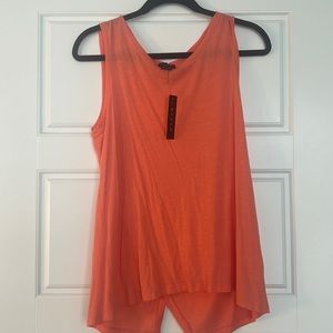 Orange medium Theory tank top opening in back never worn